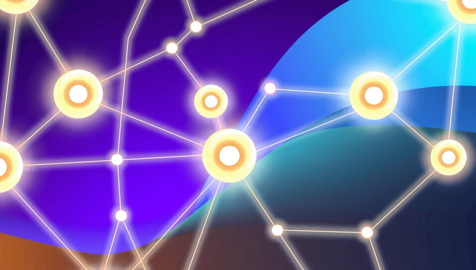 Abstract digital patterns representing growth and innovation