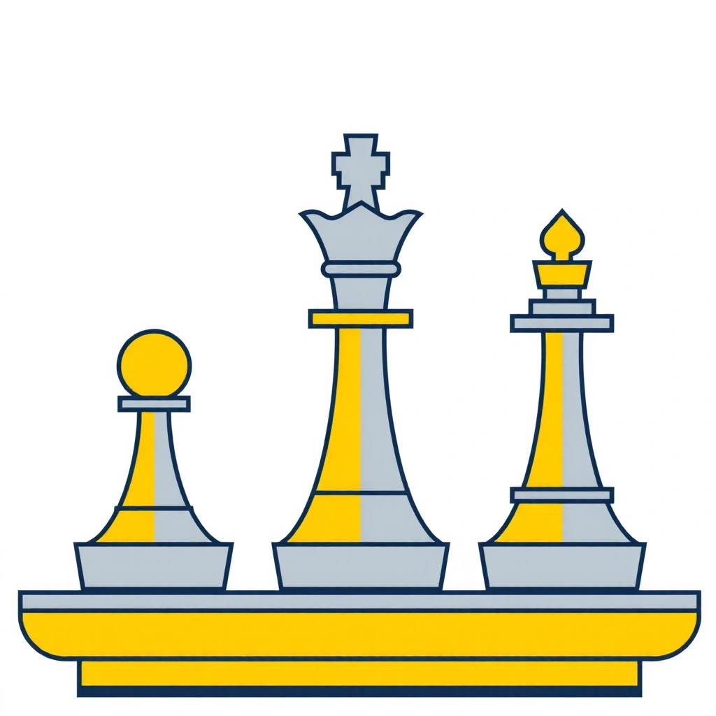 Chess pieces on a board, symbolizing marketing strategy