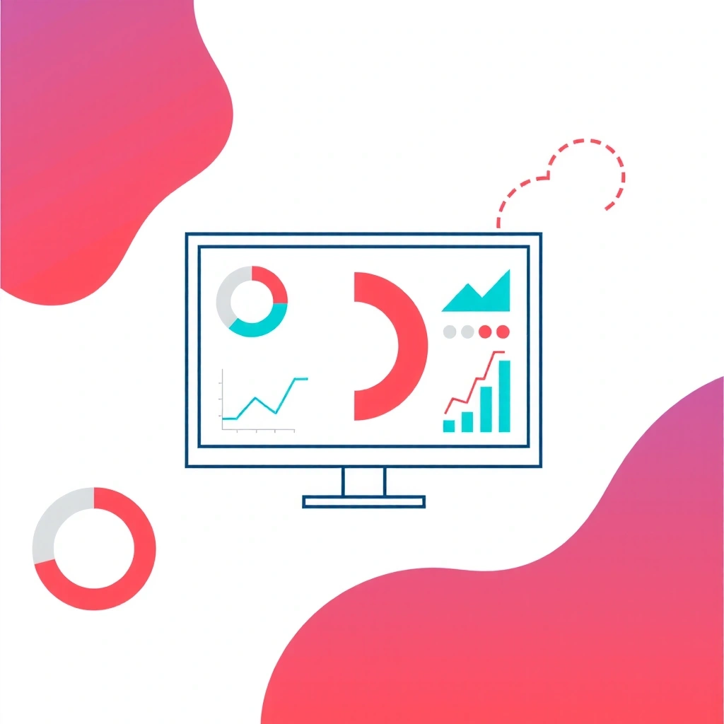 Dashboard with charts and graphs, symbolizing analytics