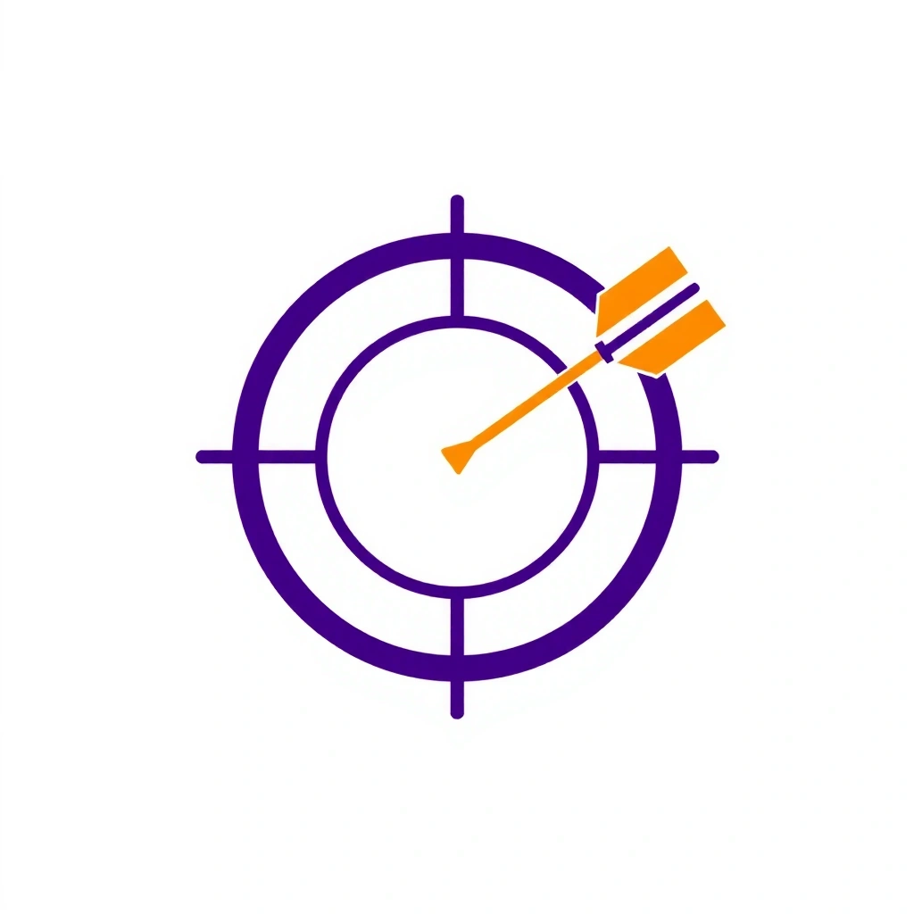 Target icon with an arrow, representing SEM