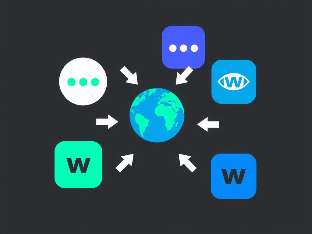 Digital representation of interconnected websites and external links